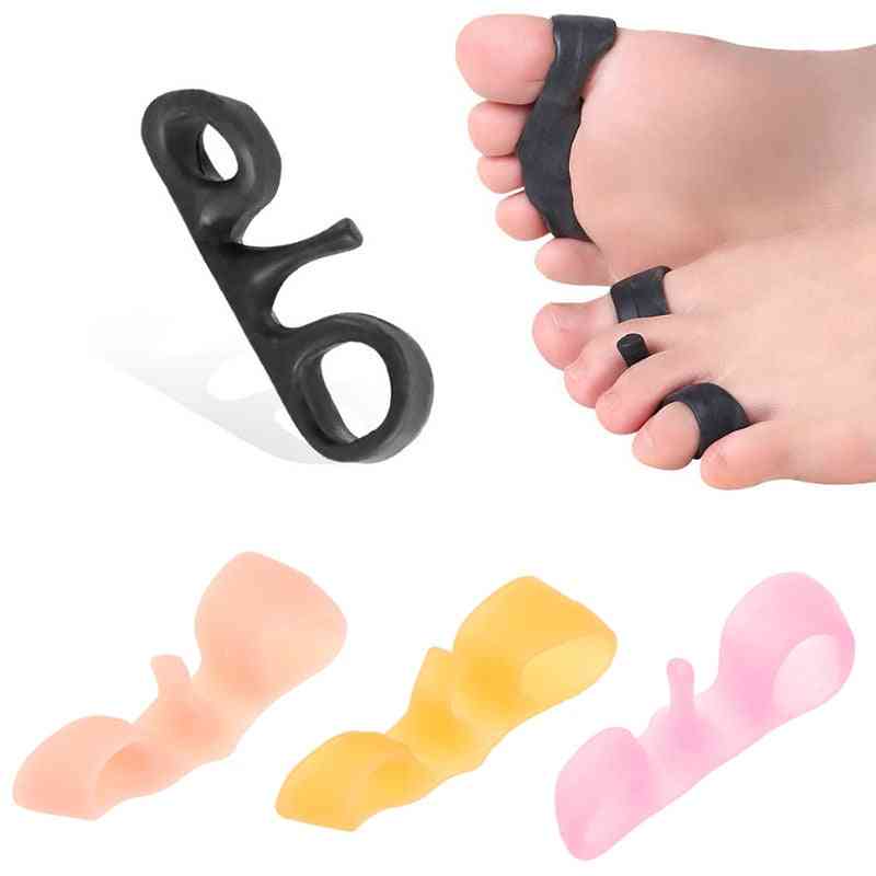 Silicone Gel Foot Fingers Two Hole Toe Separator Bunion Corrector Snail