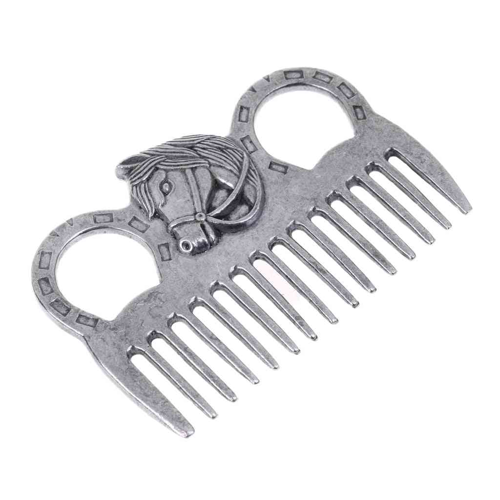 Sturdy Stainless Steel Horse Pony Grooming Tool Comb Currycomb