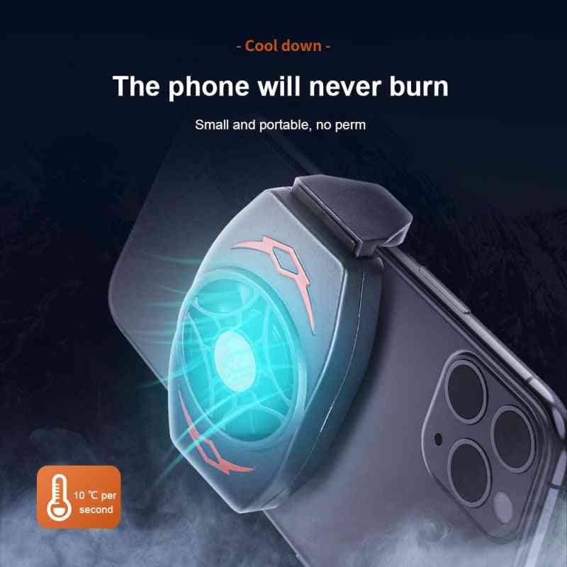 Portable Cell Phone Cooler X13 Radiator Phone Cooling Fan Dissipate Heat Cooling Phone Temperature For Gaming/use Phone