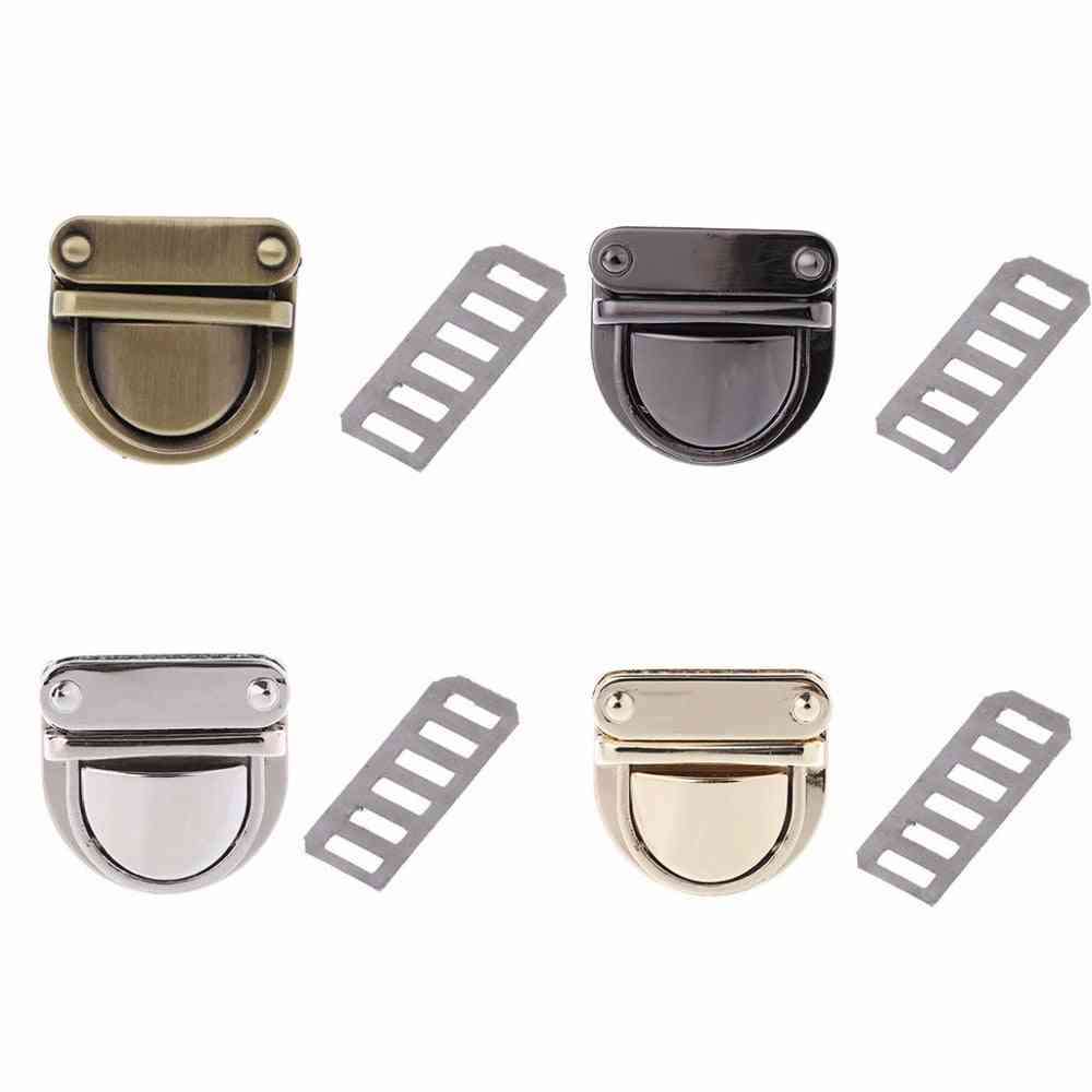 Metall handväska lås vrid spänne väska tillbehör vridlås