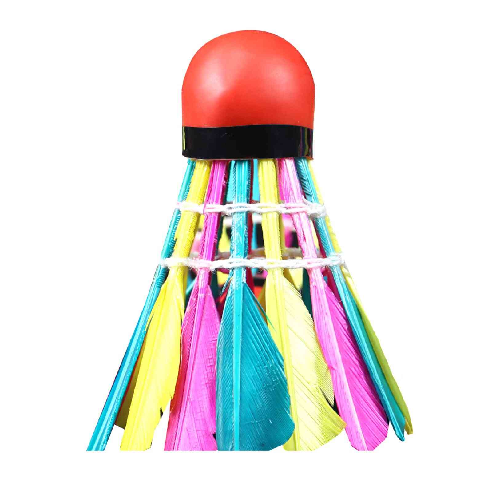 Professional Colorful Badminton Feather Shuttlecock For Training