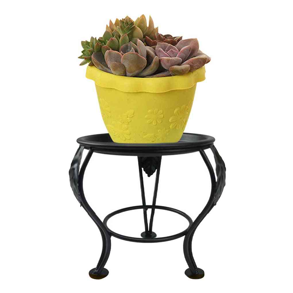 Iron Flower Pot Stand Indoor And Outdoor Tables Mini Plant Stands