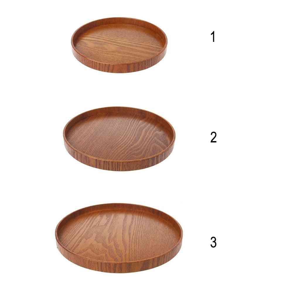 Plate Kitchen Tools Tea Accessories Wooden Food Retro Bakery Serving Tray