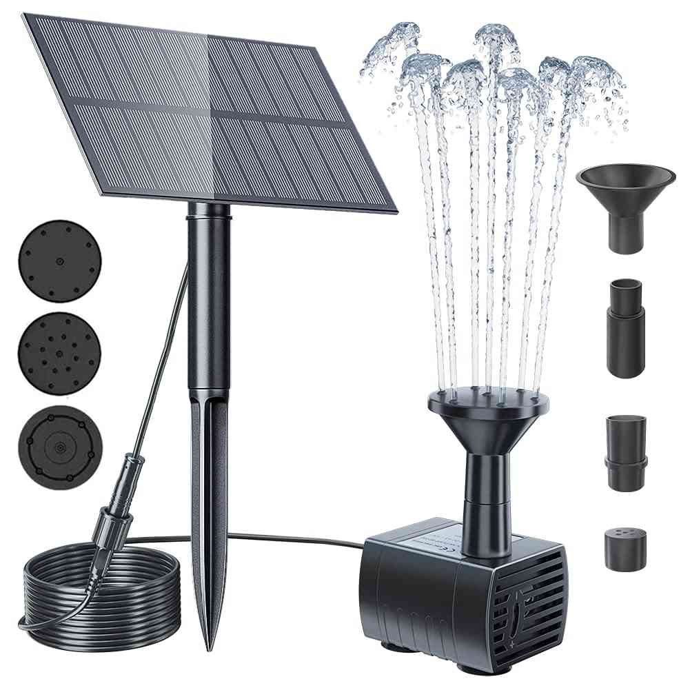 Solar Fountain Pond Pump Kit With Stake