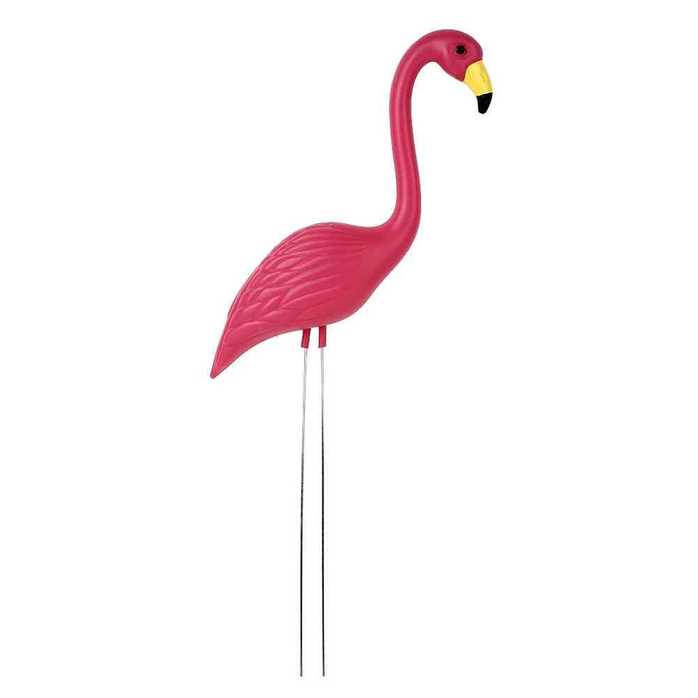 Artificial Plastic Flamingo Figurines Lawn Decoration