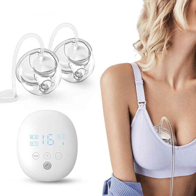 Double Electric Breast Pump Charged Easy Carry Outdoors Milk Pump