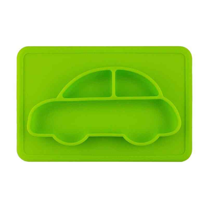 Silicone Car Shape Placemat Plate Tableware Food Container