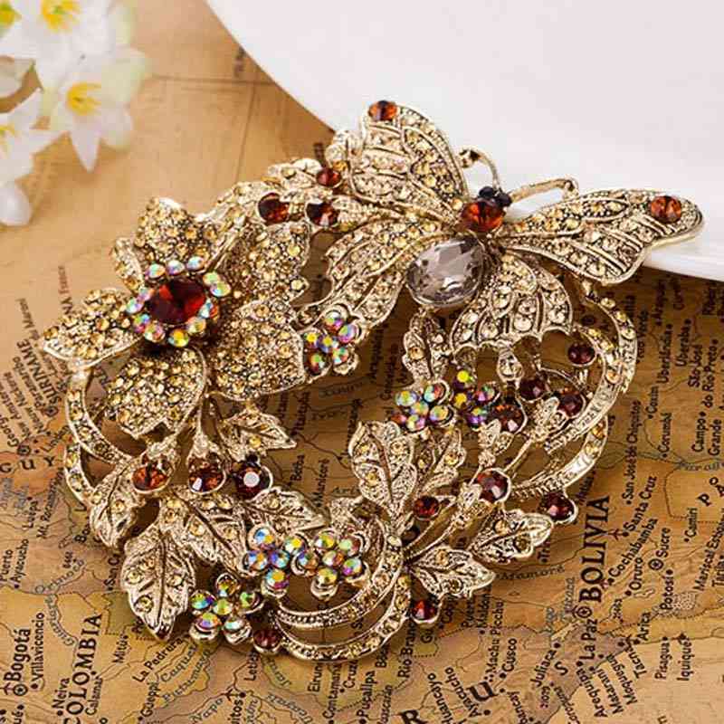 Big Size Butterfly Brooches Wedding Accessory Nice Flower