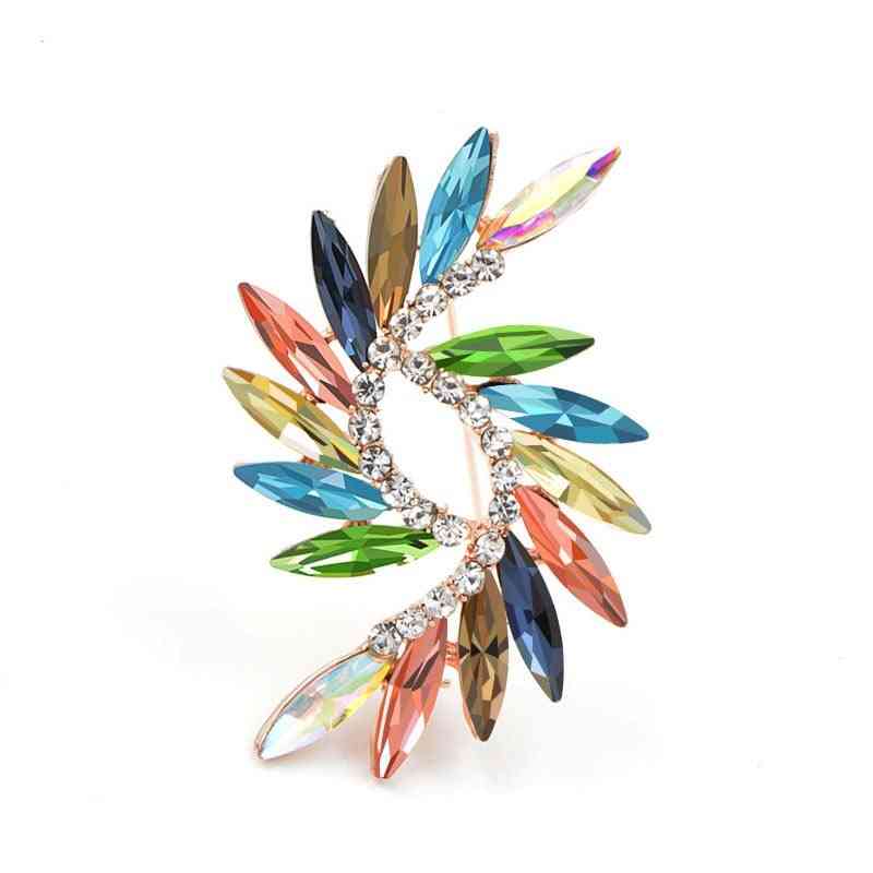 New Style Crystal Brooches Spring Simple Design