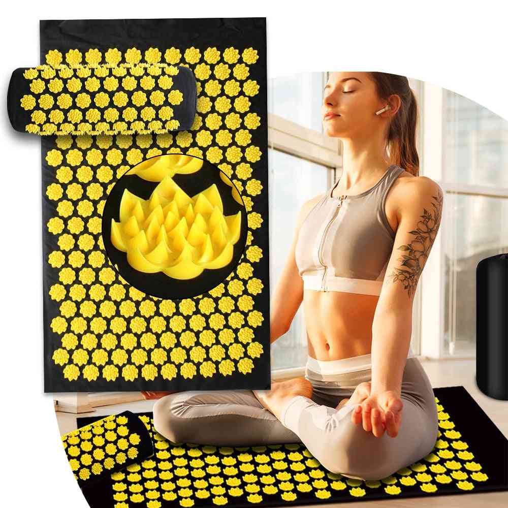 Lotus Spike Acupuncture Sensi Yoga Mat For Neck Foot Massage