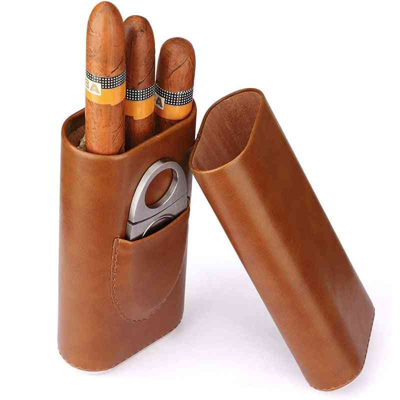 3-finger humidors bærbar cigarkasse