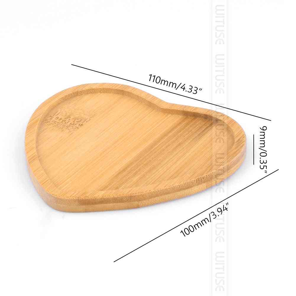 Round Square Flower Pots - Planter Bamboo Tray