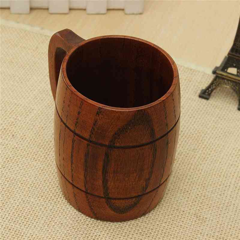 Big Promotion! Eco Classical Wooden Beer Tea Coffee Cup Mug Water