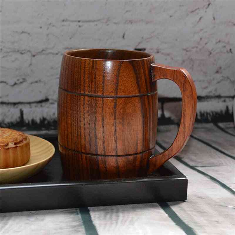 Big Promotion! Eco Classical Wooden Beer Tea Coffee Cup Mug Water