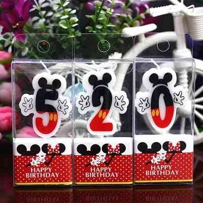Minnie Mickey Mouse Candles For Happy Birthday Party Decorations