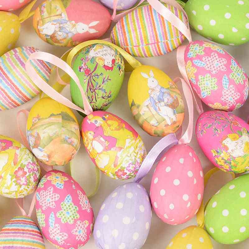 Foam Easter Eggs Happy Easter Party Decorations