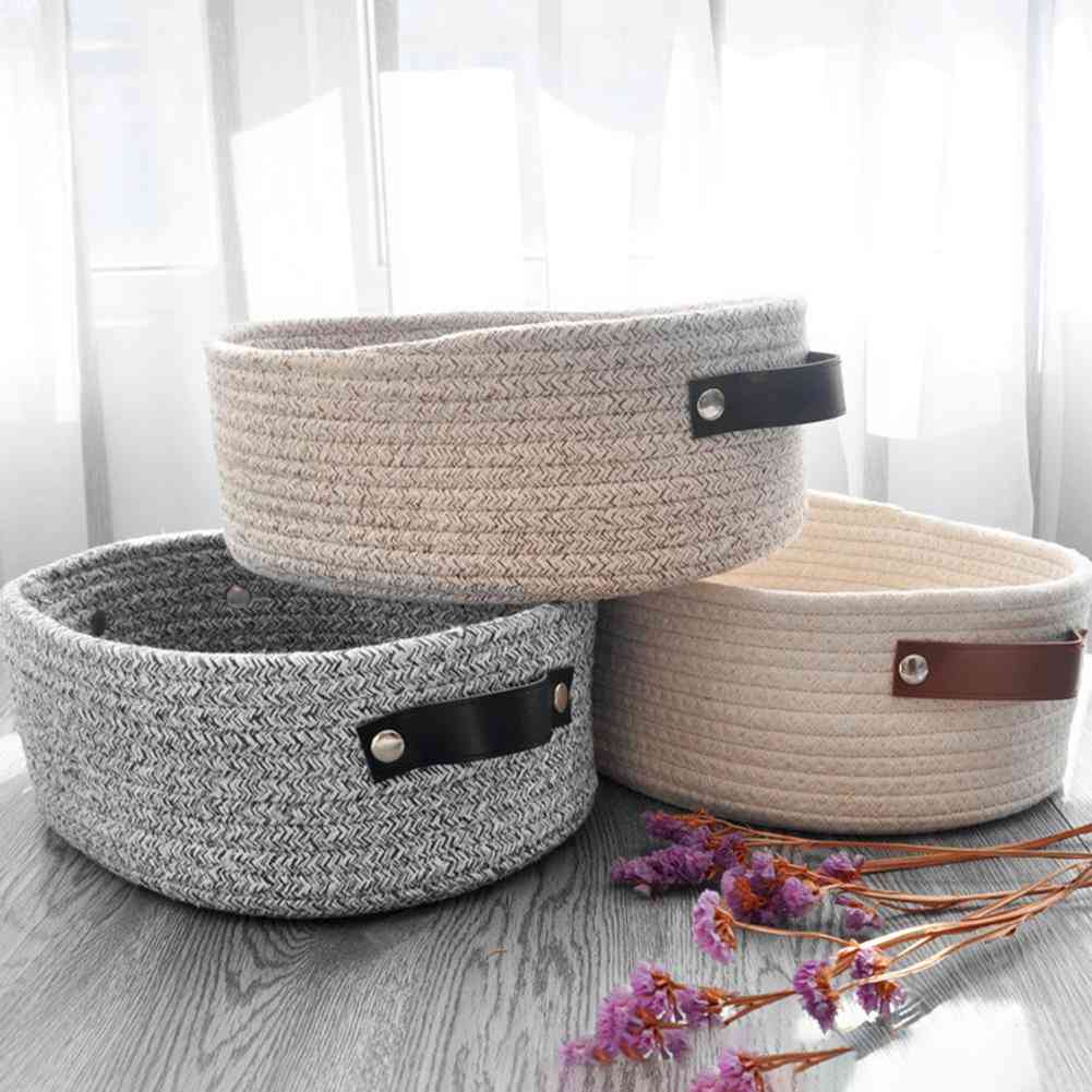 Weaving Nordic Home Sundriescotton Rope Storage Baskets