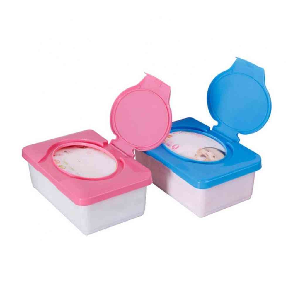 Wet Tissue Box Seal Baby Wipes Paper Storage Box Dispenser Holder