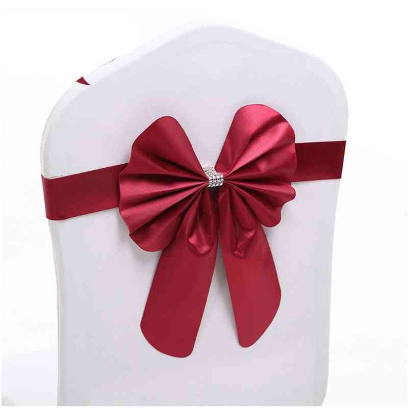 Chair Sashes With Elastic Ribbon Bows
