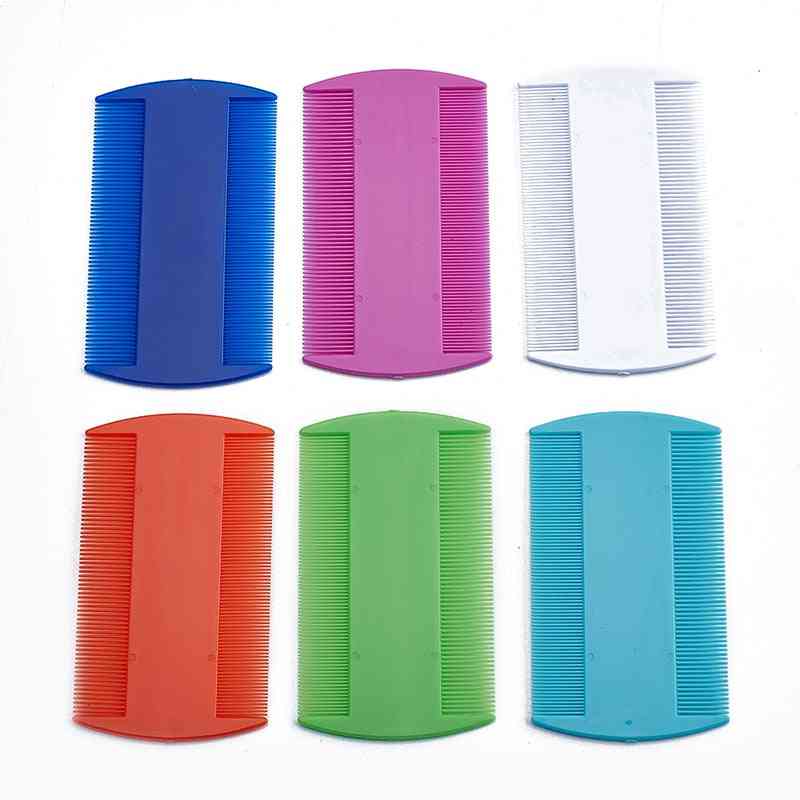 Plastic Double Sided Fine Tooth Head Combs