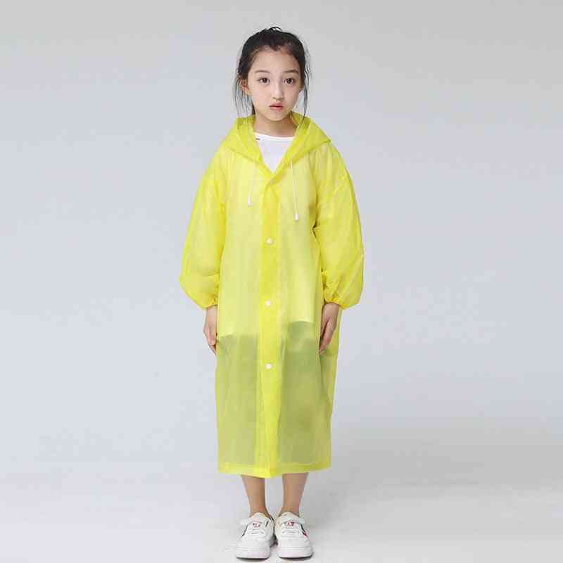 Children Waterproof Transparent Rain Coat