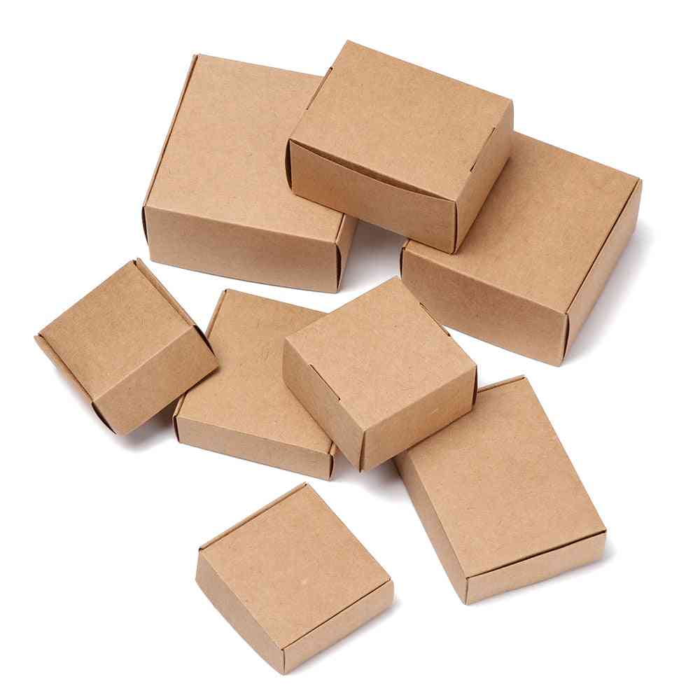 Multi-size Kraft Paper Cardboard Handmade  Box