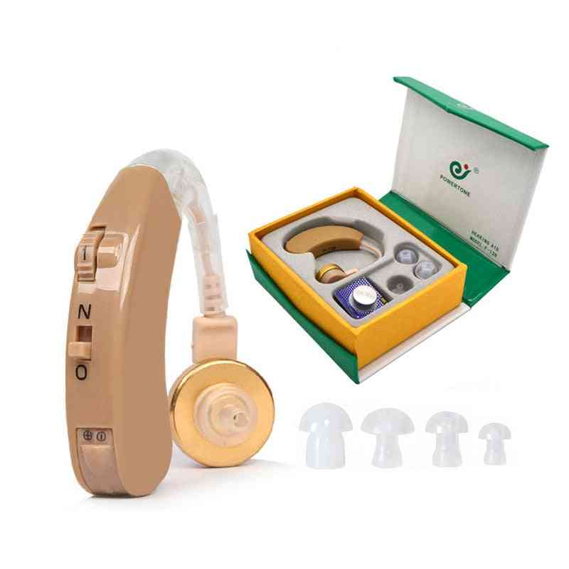 Behind Ear Adjustable Health Care Hearing Aid Voice Sound Amplifier