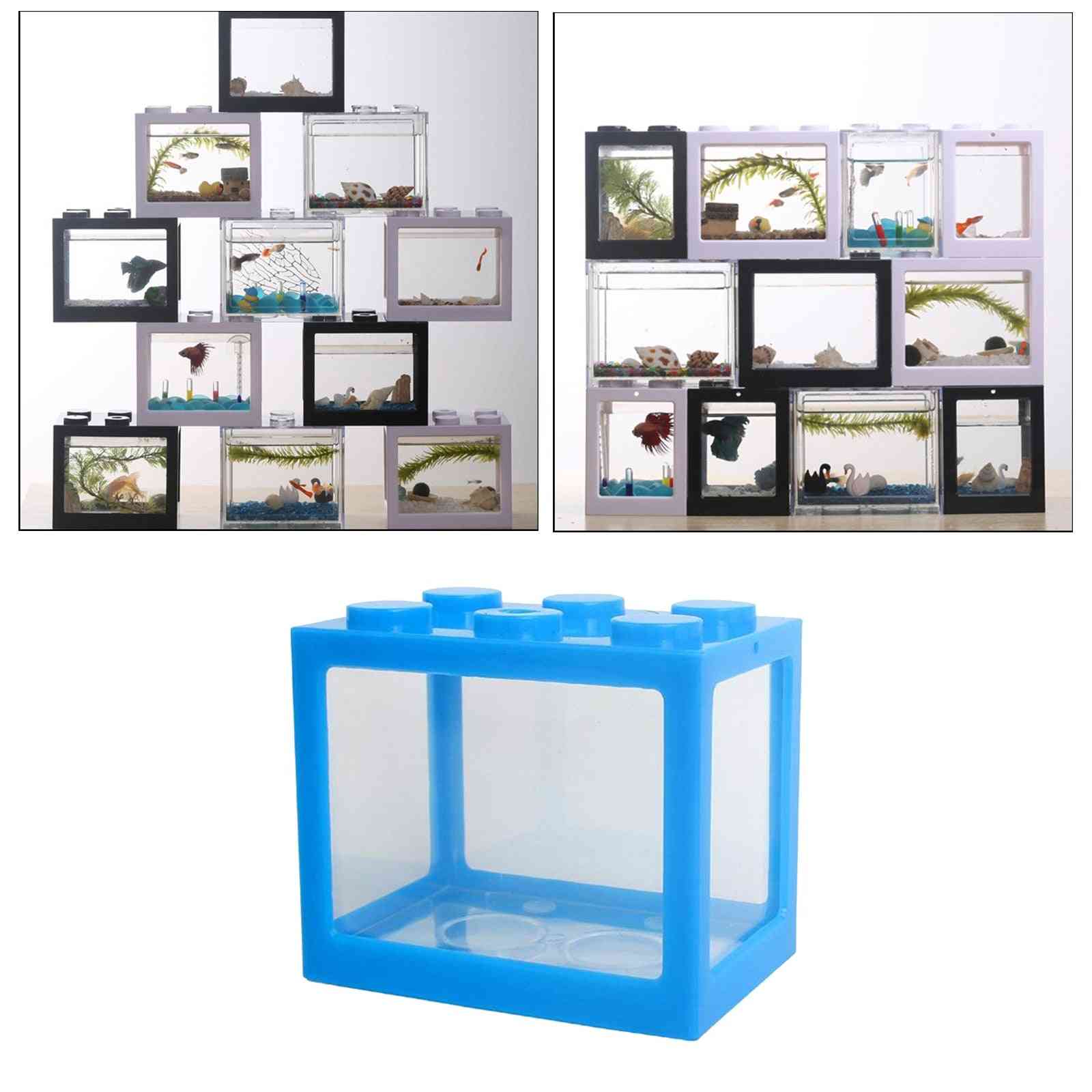 Mini Aquarium Clear Fish Tank Box For Betta