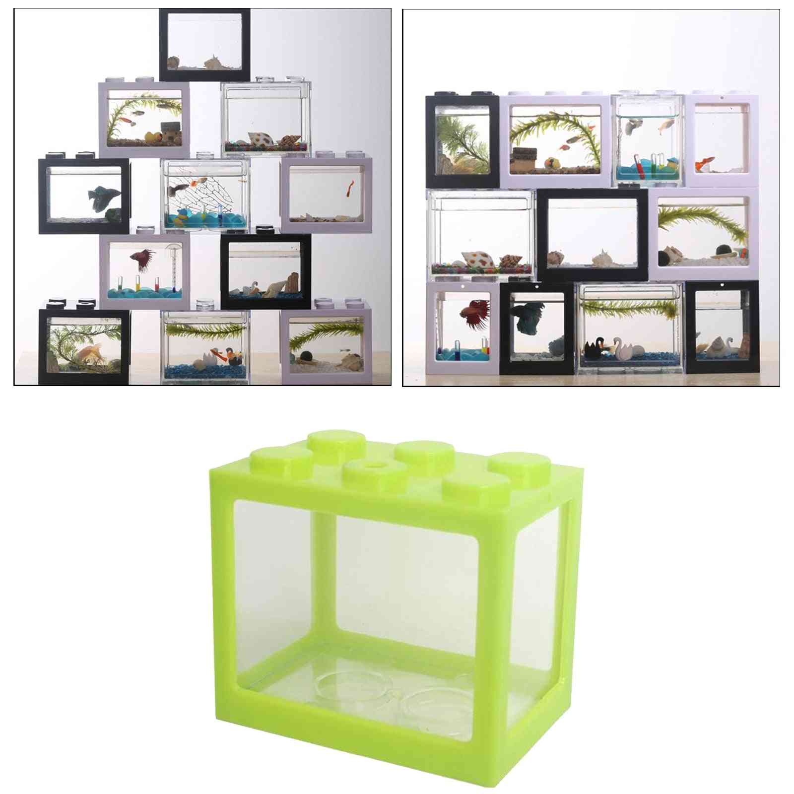 Mini Aquarium Clear Fish Tank Box For Betta