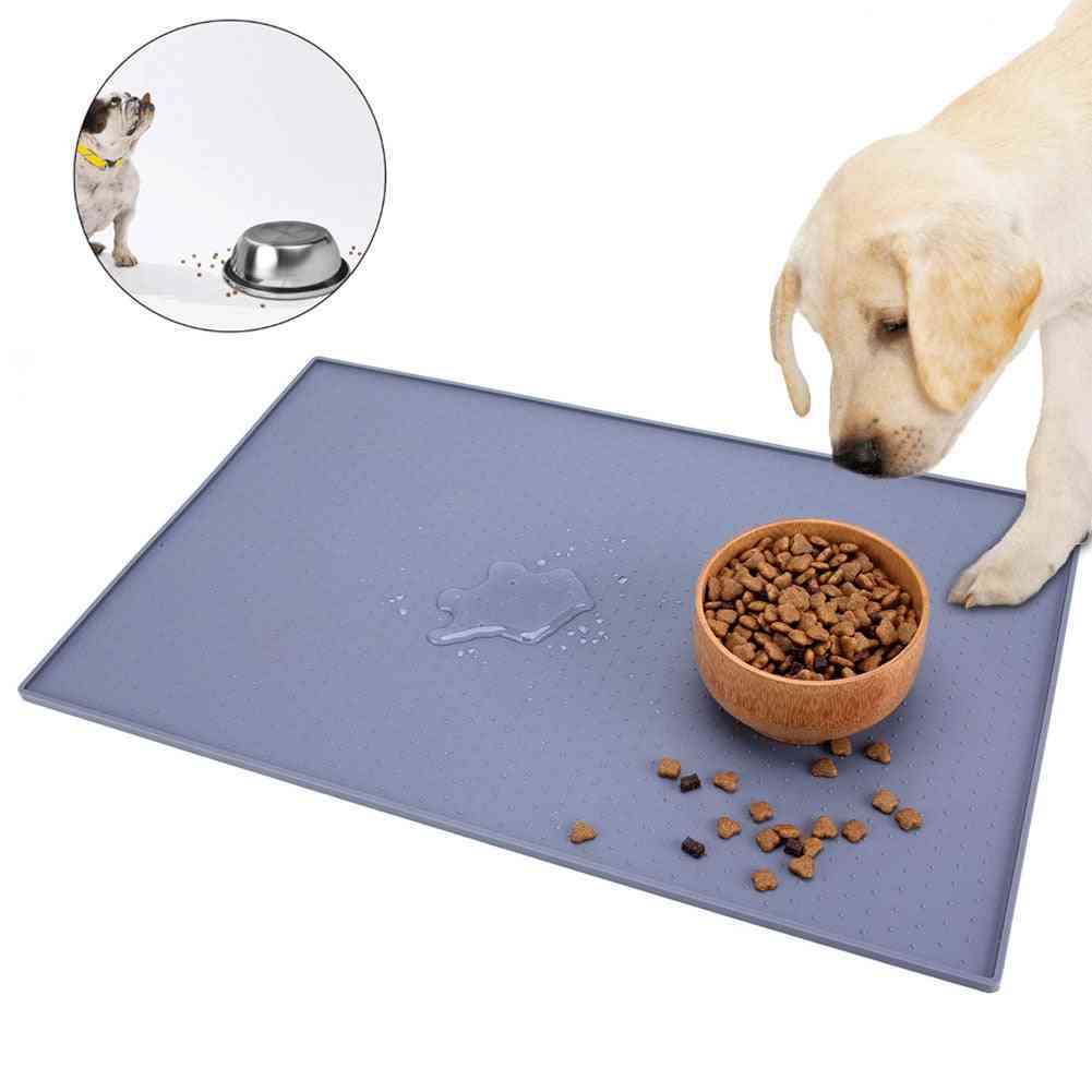 Hund katt silikon dyremat pad kjæledyrskål drikkematte hundefôring