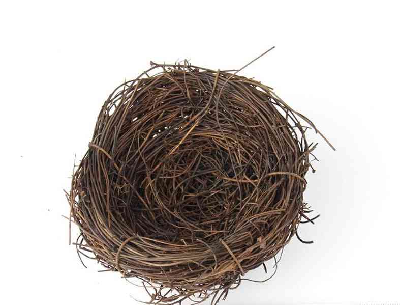 Natural Handmade Straw Bird Nest, Pigeon House Parrot Nest