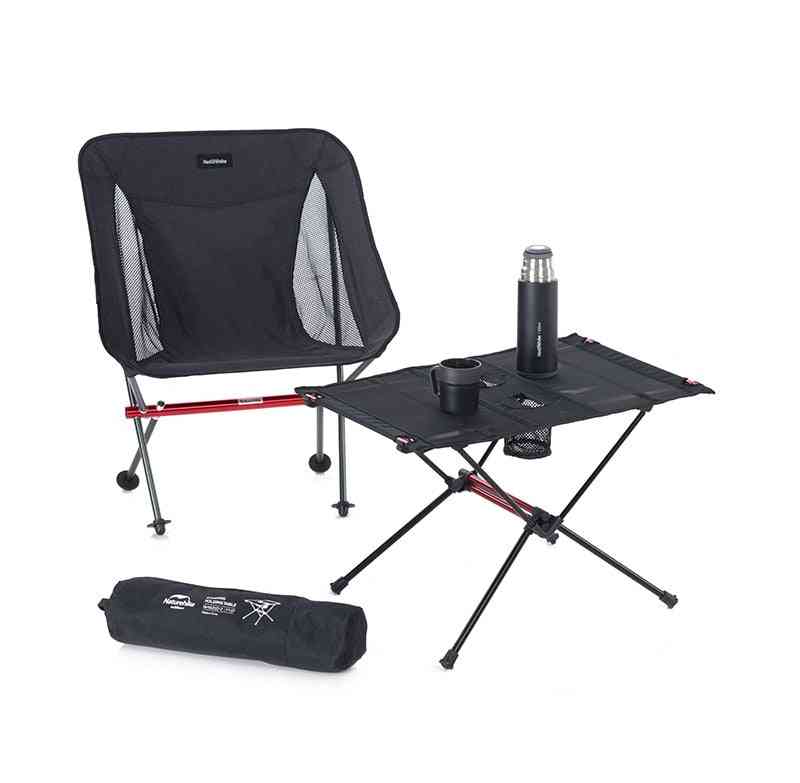 Picnic Table, Collapsible Roll Up Outdoor Foldable Fishing Table
