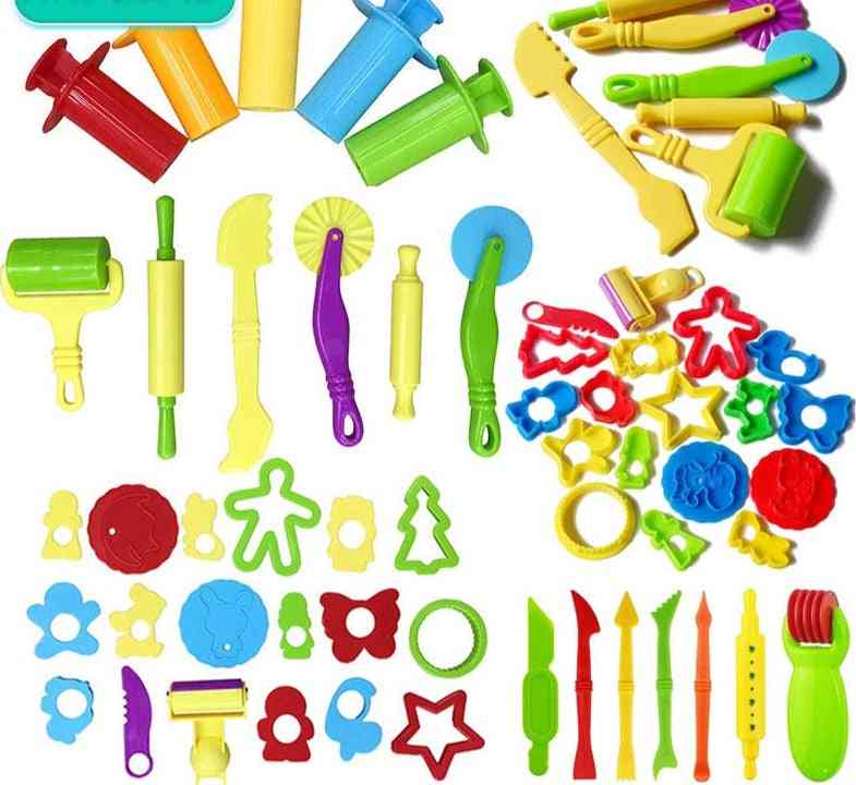 Plasticine Modeling Soft Clay Kits Sets Cutters Moulds Educational Toy