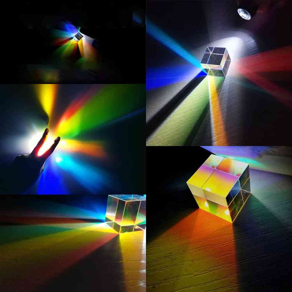 Six-sided Polished Light Cube Prism