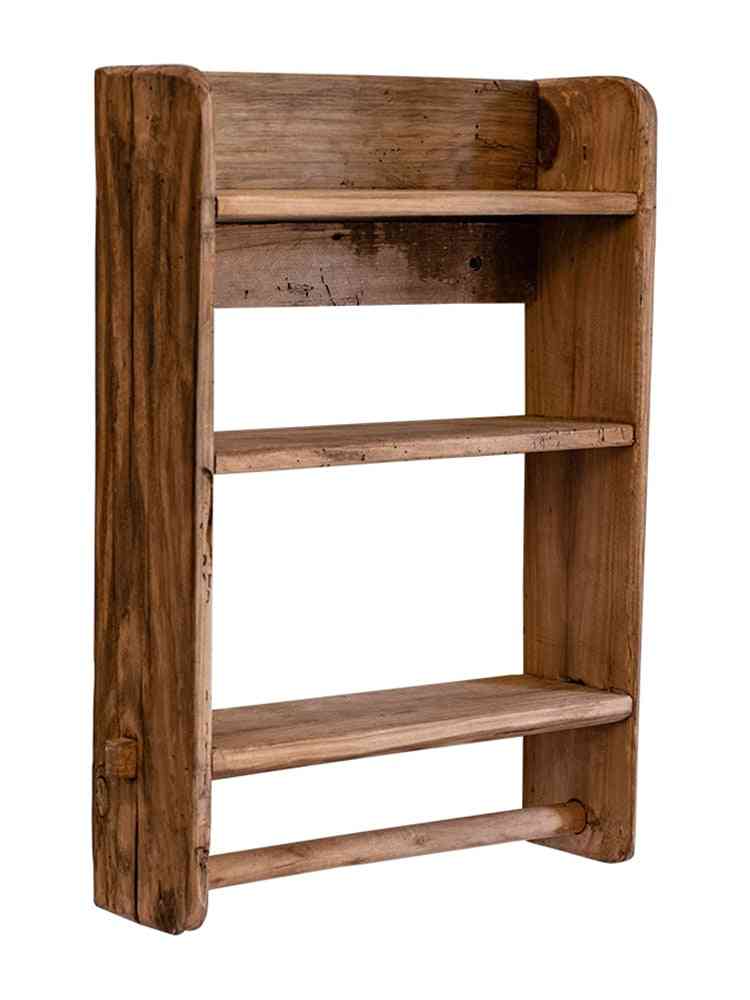 Tier Hand Crafted Old Pine Hanging Wooden Shelves