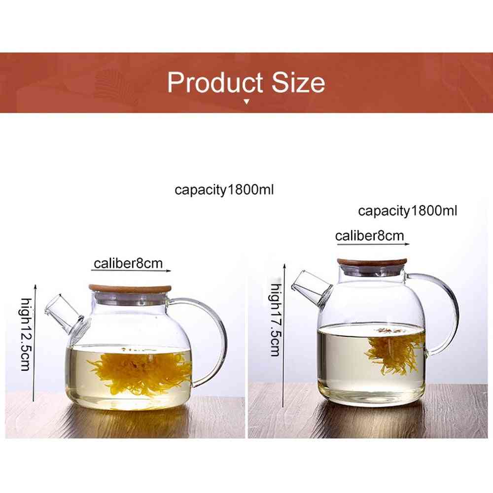 Big Transparent Borosilicate Glass Teapot/ Puer Kettle