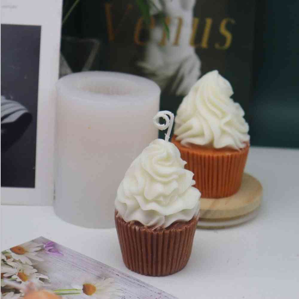 3d Cup Cake Silicone Candle Mold