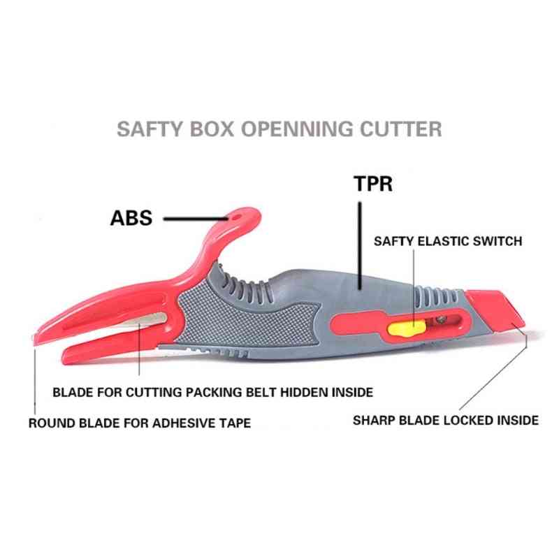 Carton Board Cutter Utility Knife Retractable Razor Blade Diy Tool