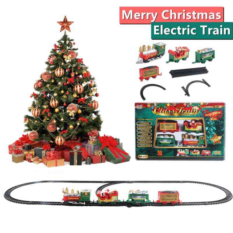 Christmas Train Set Railway Tracks Toy