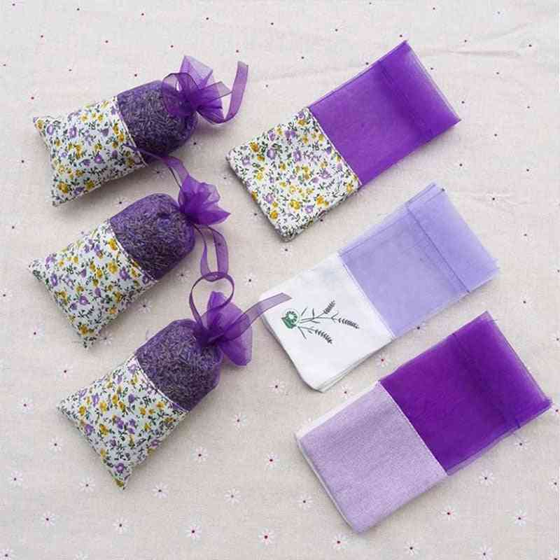 Fancy Floral Printing Lavender Empty Fragrance Pouch
