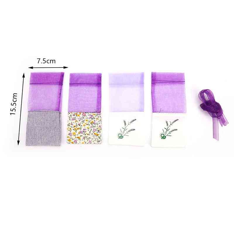 Fancy Floral Printing Lavender Empty Fragrance Pouch