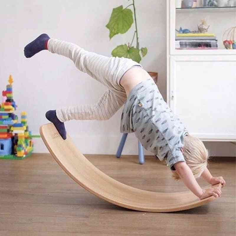 Doki Toy, Wooden Balance Board Curved Seesaw