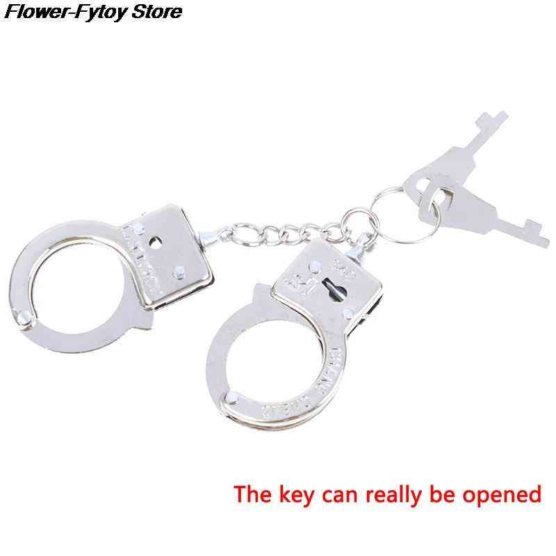 Alloy Simulation Handcuffs Model Key Chain