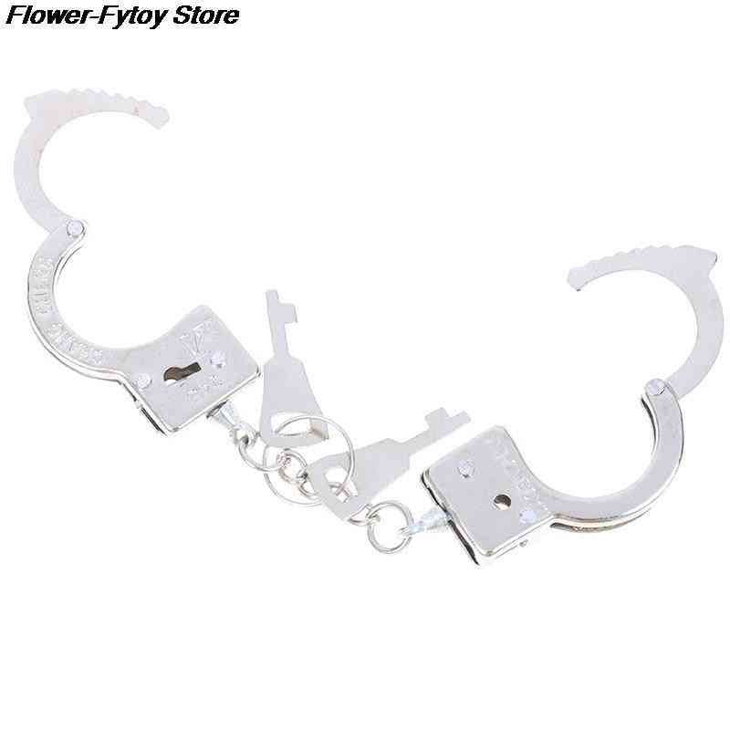 Alloy Simulation Handcuffs Model Key Chain
