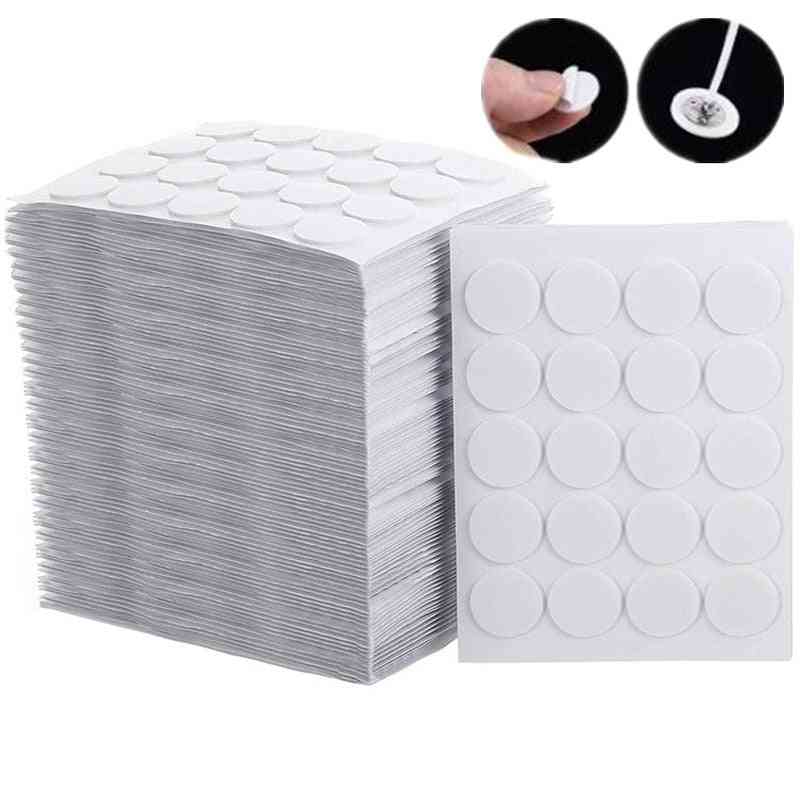 100pc Candle Wick Stickers Adhesive Heat Resistance Foam Double-sided Tape For Wax Fixed Base Holder Stand Candle Making Supplie