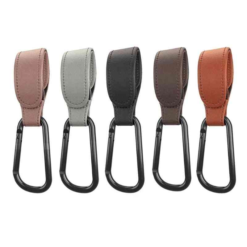 Leather Baby Stroller Hook Accessories Rotatable Baby Car Carriage Hook