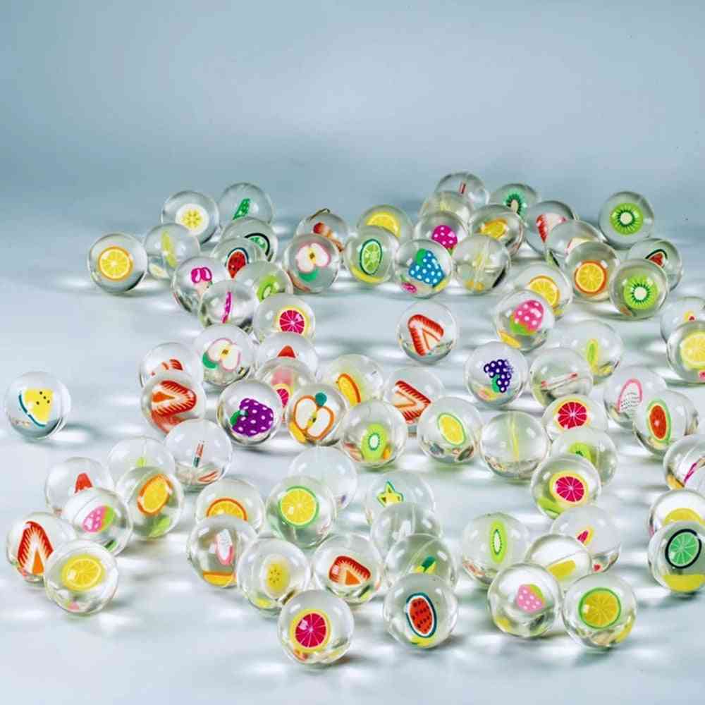 25mmclear Rubber Fruits Bouncing Balls