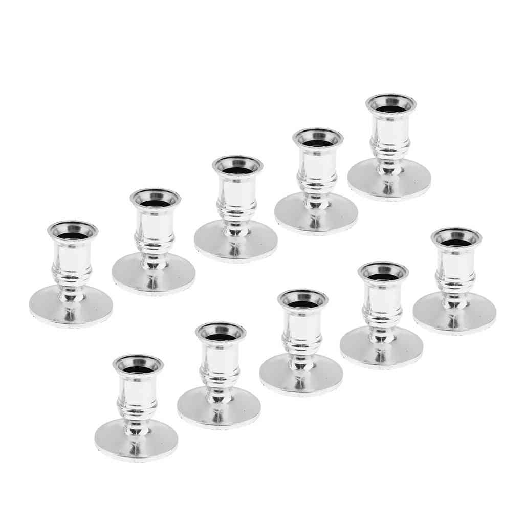 10-pack Plastic Candlestick Holders