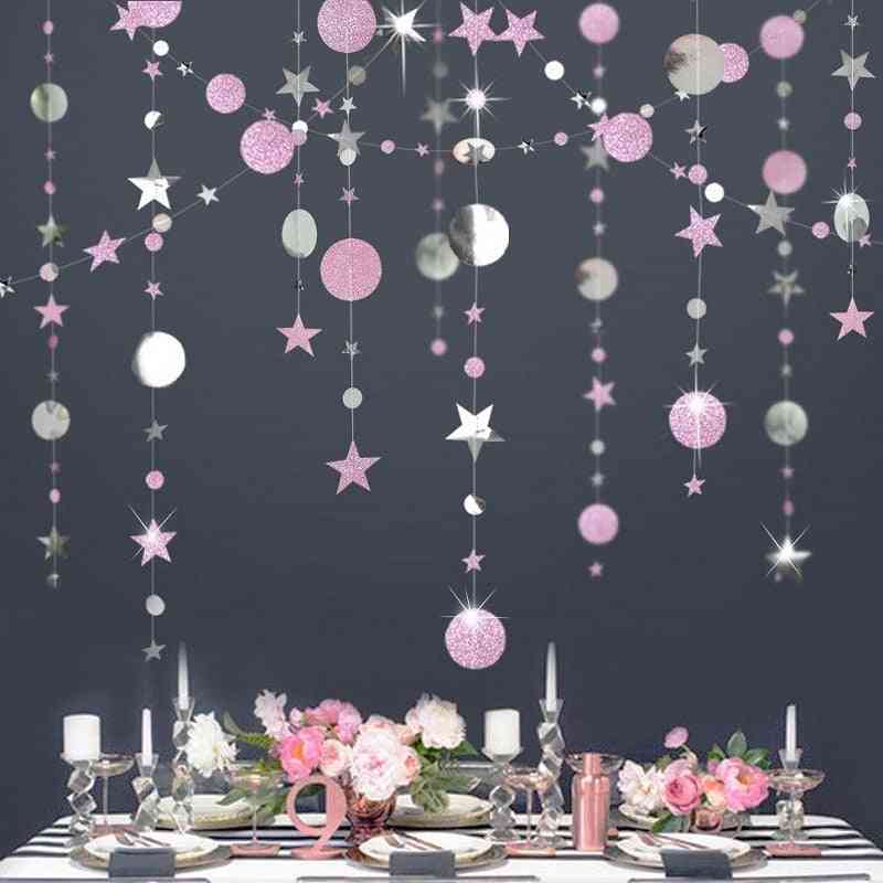 4m Twinkle Star Paper Garland Baby Shower Decorations