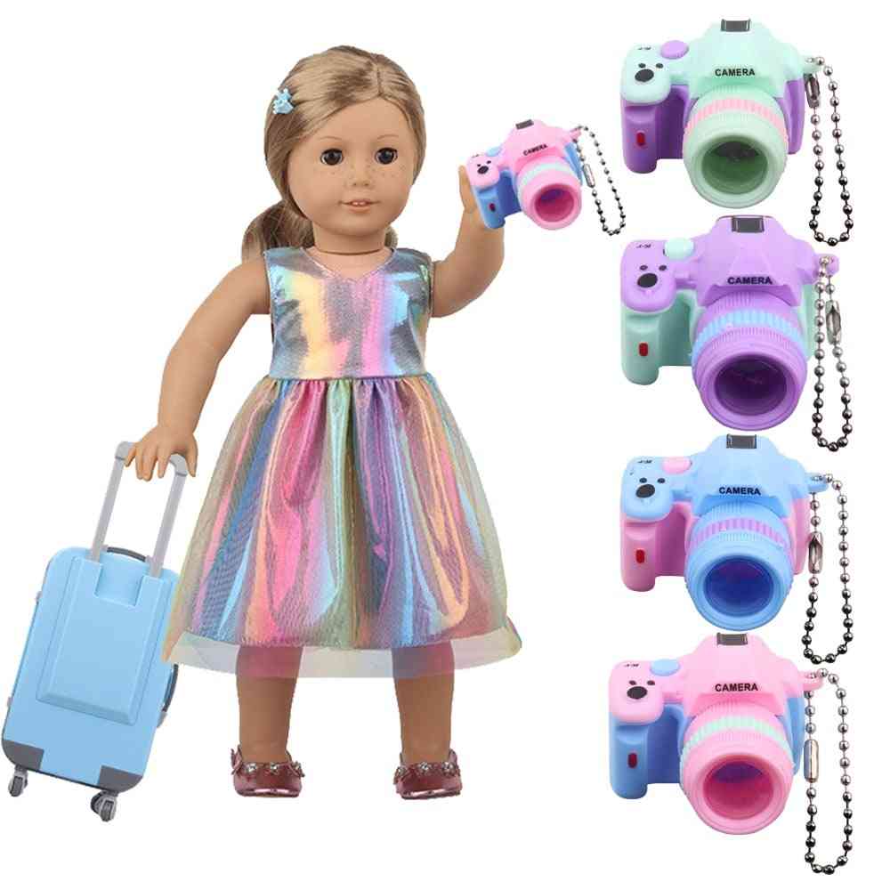 Fashion Doll Accessories Clothes Trave Pu Suitcases
